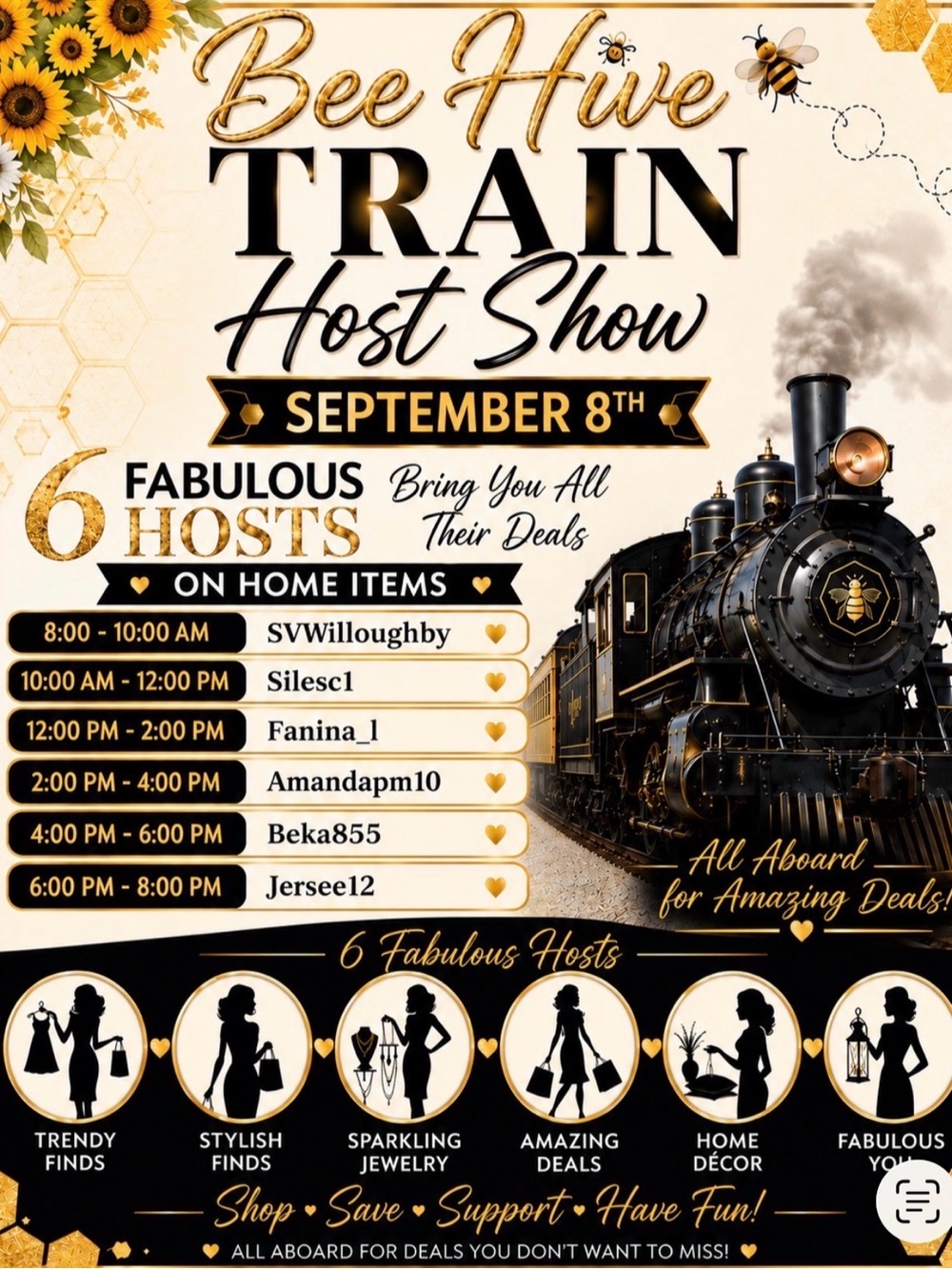 Sil’s Silesc1 🐝 Bee Hive 🐝 TRAIN Host Show- Bringing all of our HOME ITEM deals.